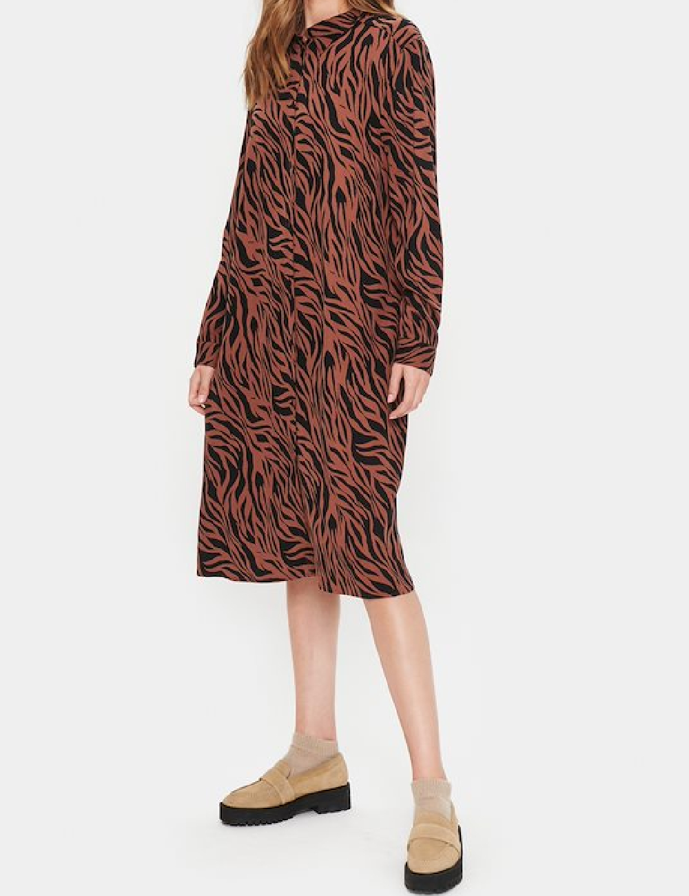 Rochie medie Saint Tropez, maro