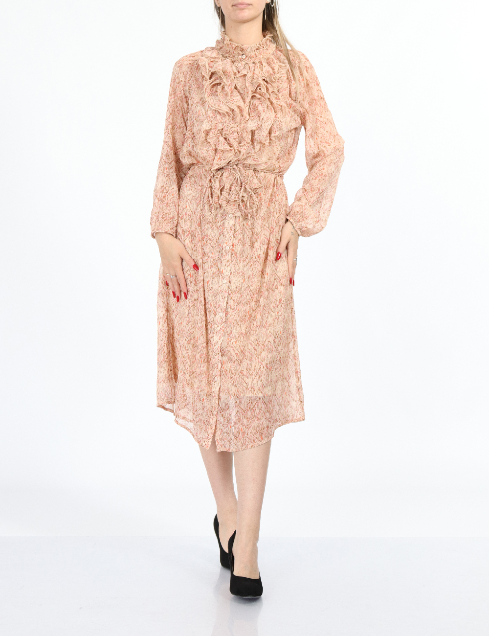 Rochie medie Saint Tropez, crem