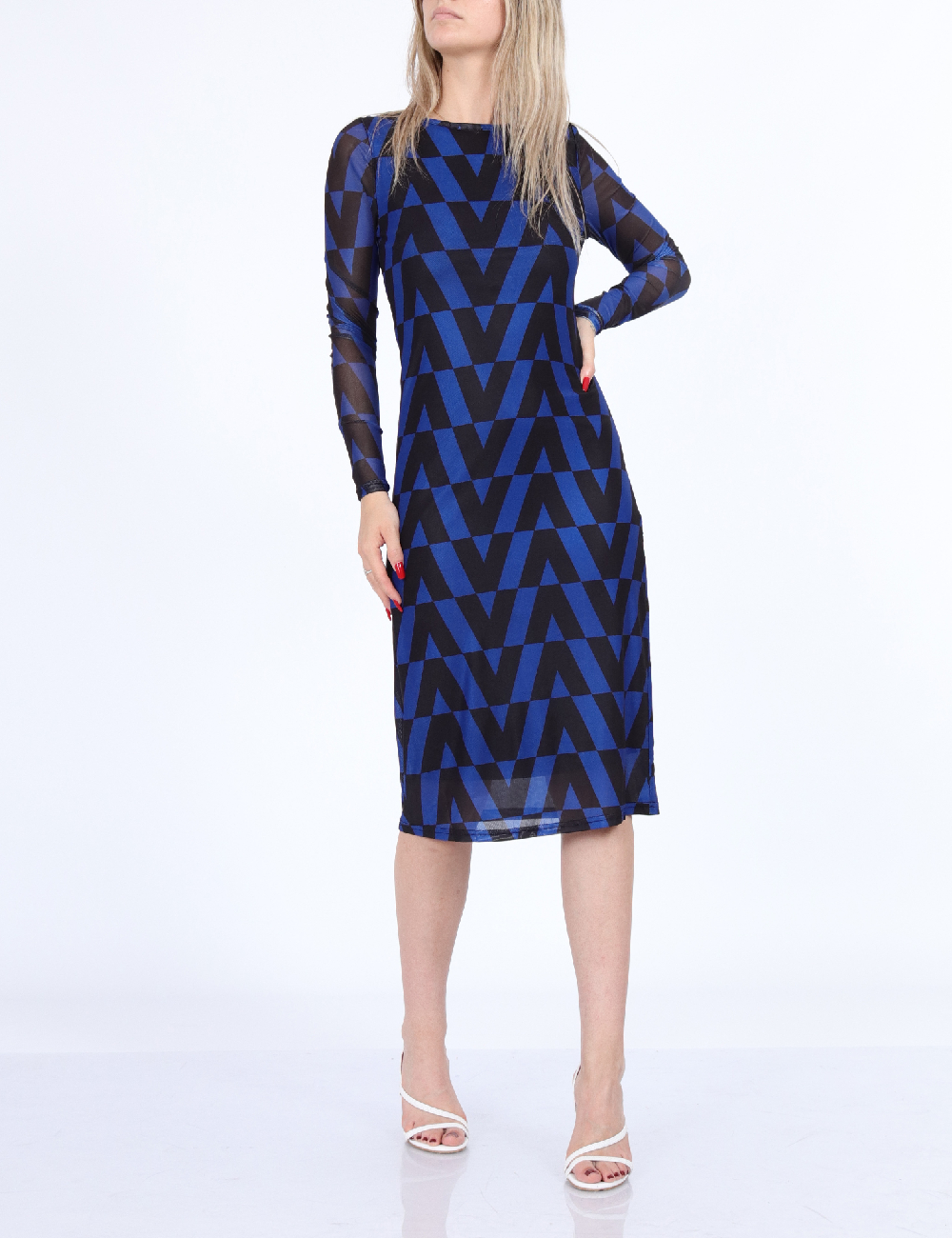 Rochie medie SisterS point, albastru