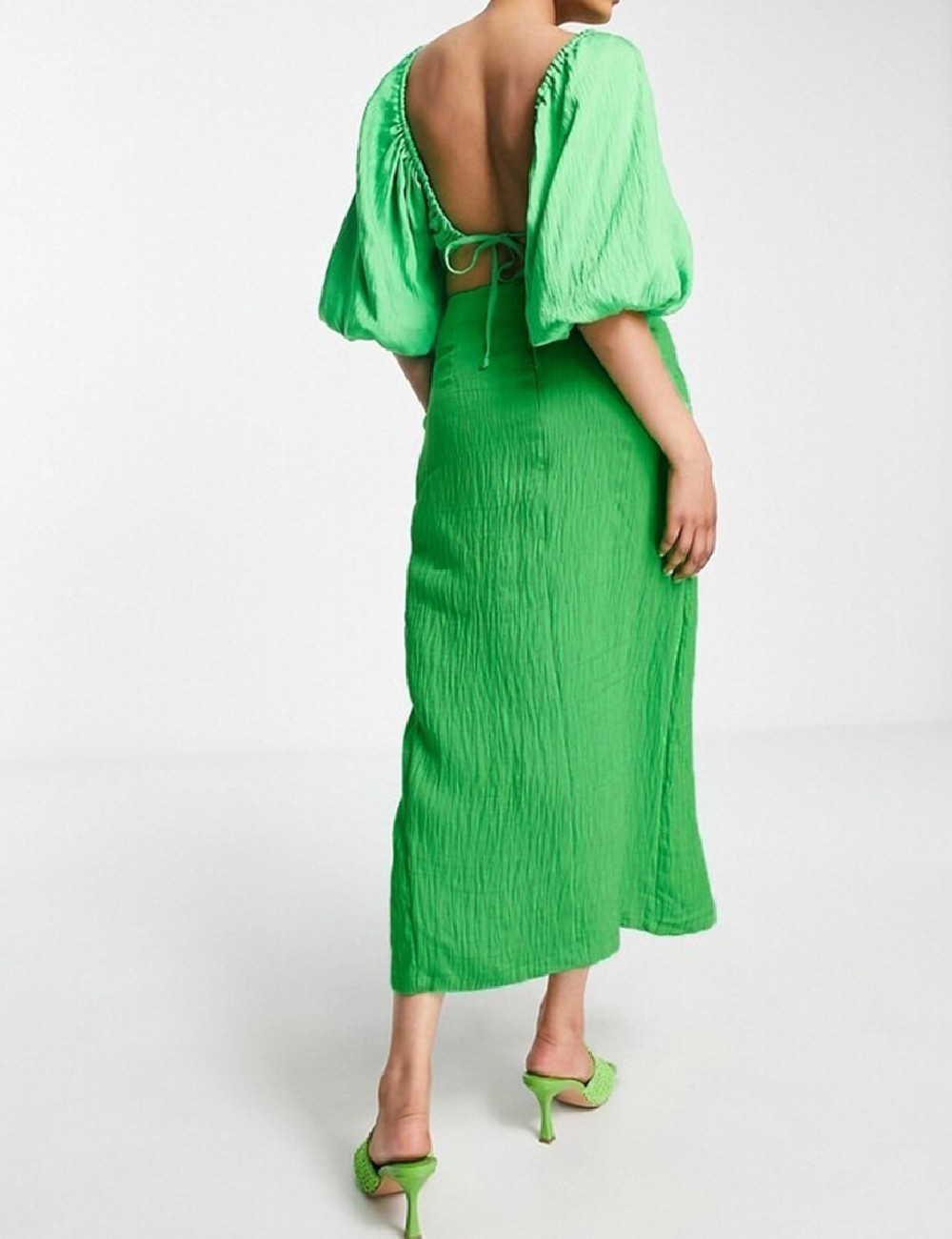 Fusta ASOS, verde - 1 | YEO