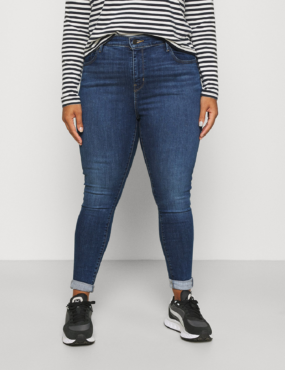 Blugi Levi S Plus Size, albastru