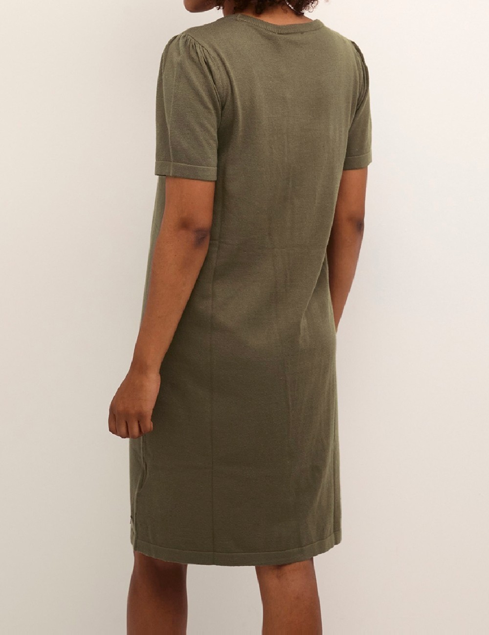 Rochie scurta Cream, verde - 1 | YEO