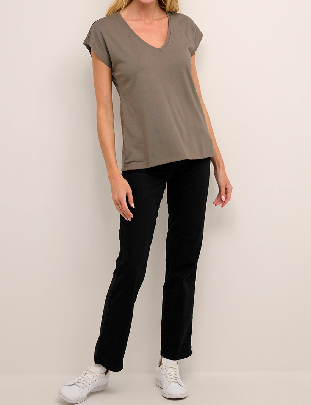 Tricou Kaffe, kaki