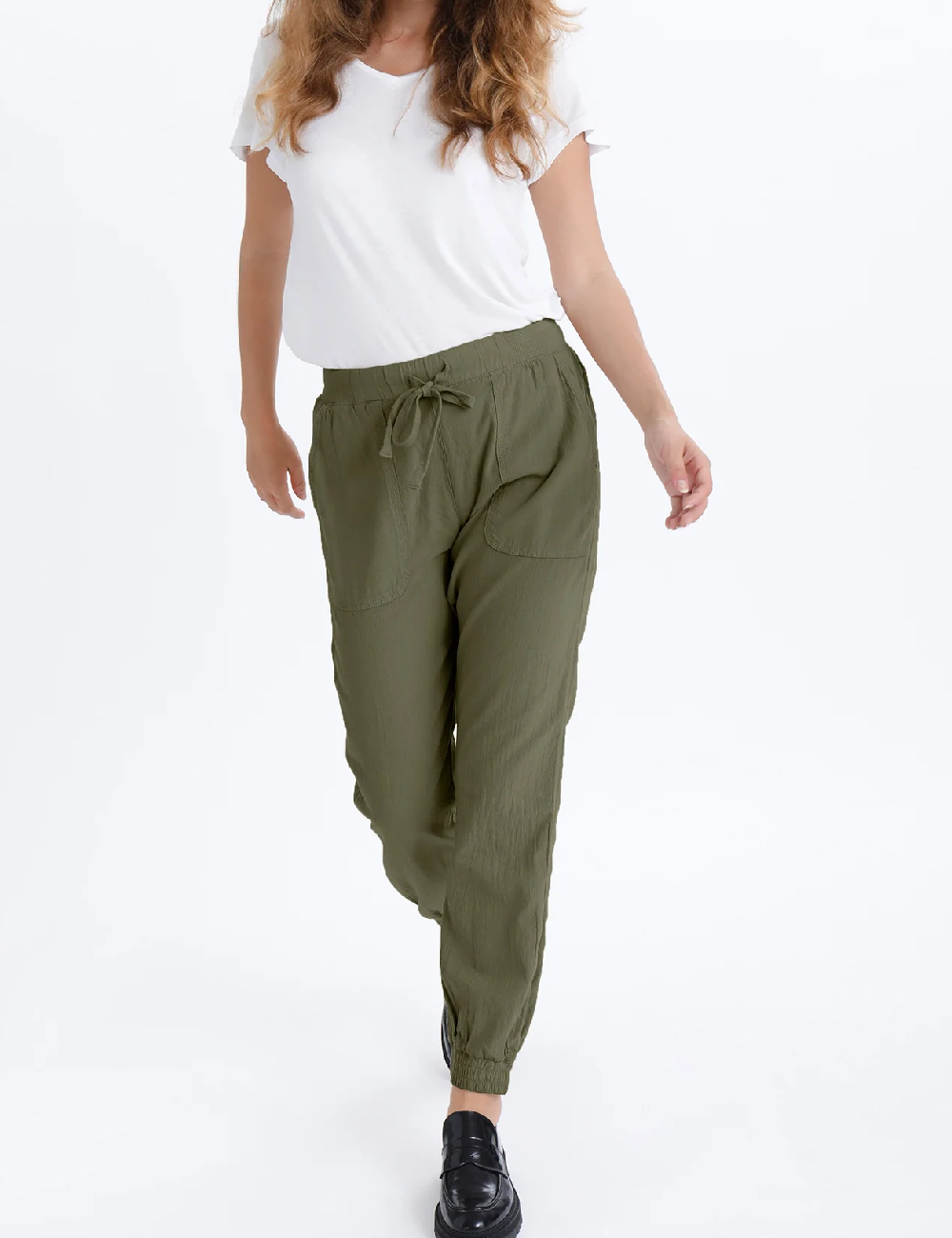 Pantaloni Kaffe, verde