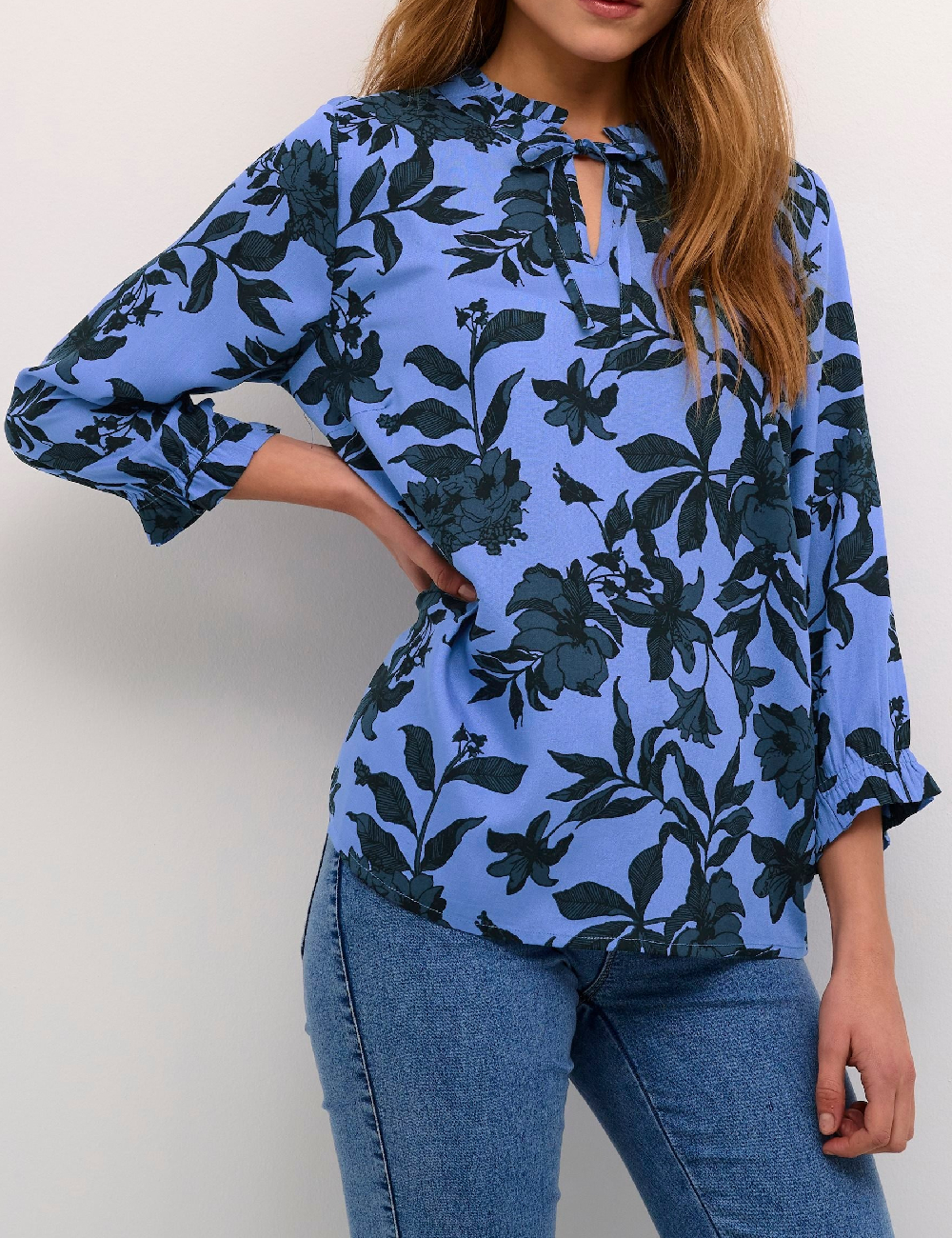 Bluza Kaffe, albastru