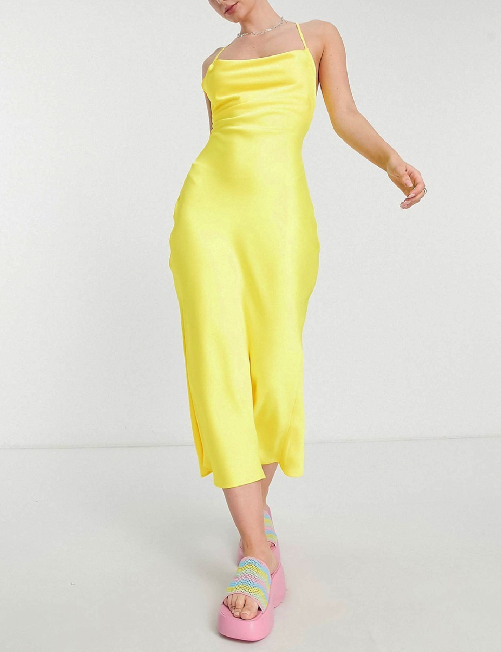 Rochie medie COLLUSION, galben - 1 | YEO