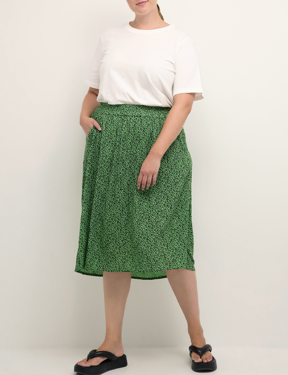 Fusta Kaffe Curve, verde