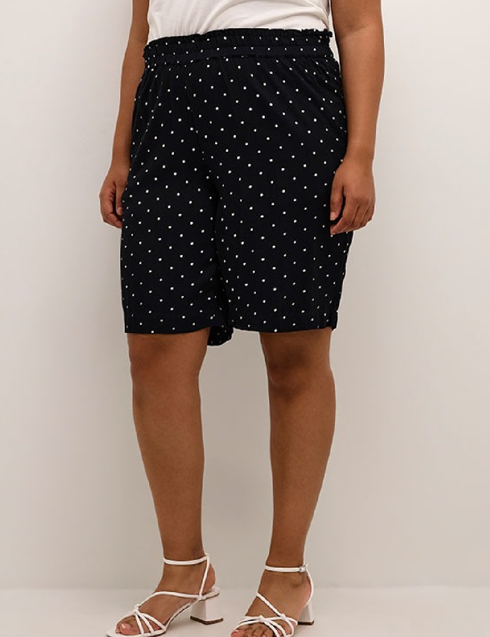 Pantaloni scurti Kaffe Curve, negru