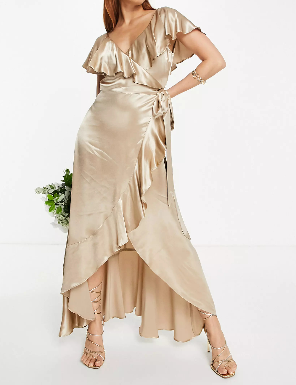 Rochie lunga Top Shop, crem