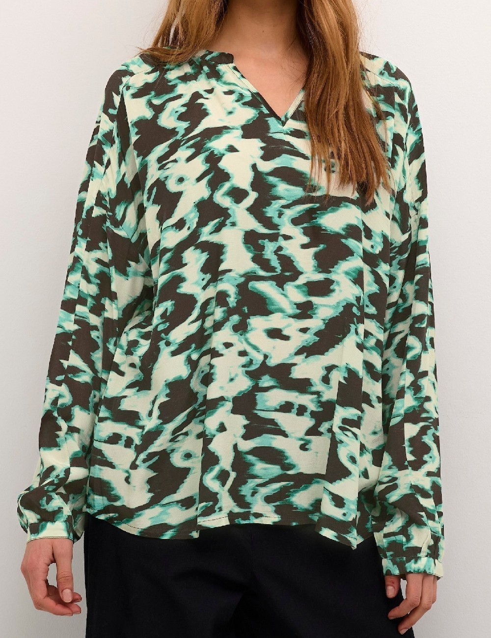 Bluza Kaffe, verde - 1 | YEO