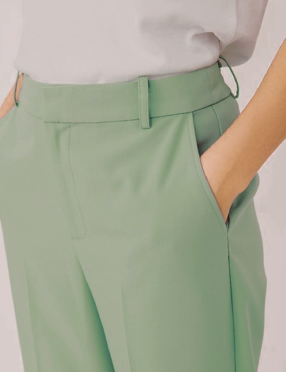 Pantaloni Culture, verde - 1 | YEO