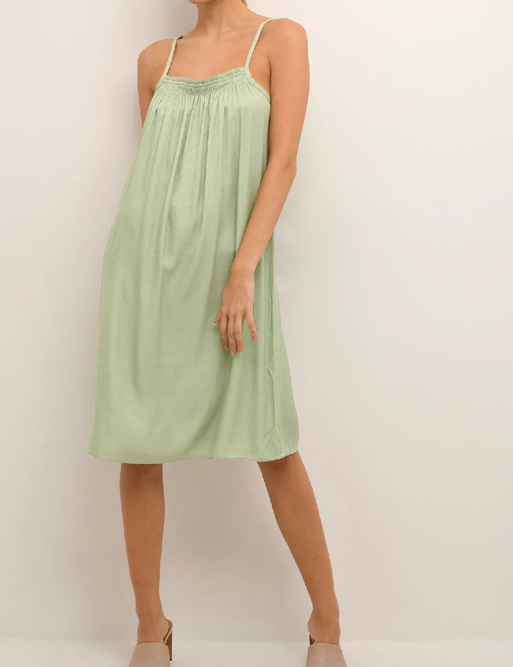 Rochie scurta Cream, verde