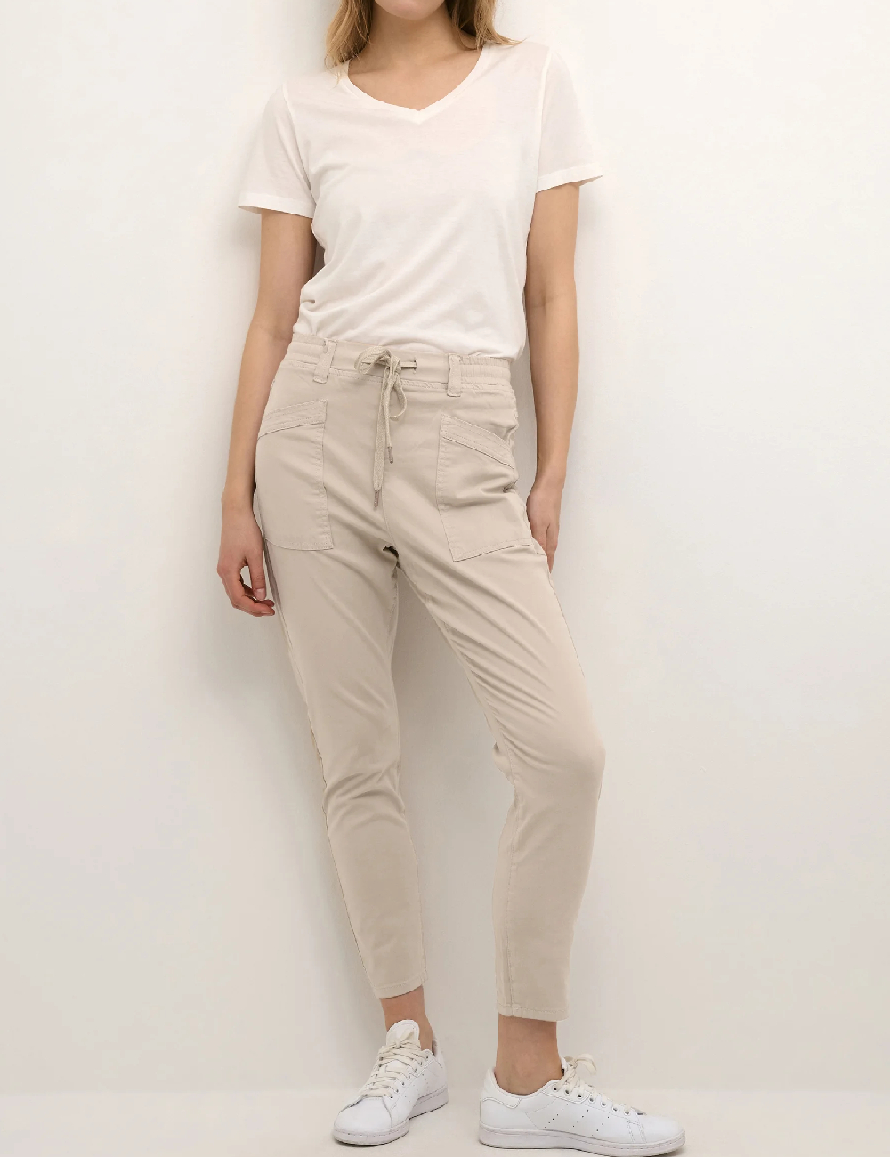 Pantaloni Cream, crem