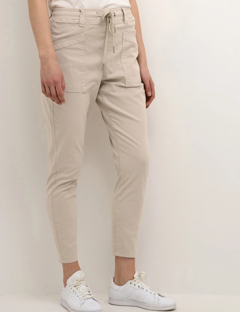 Pantaloni Cream, crem - 1 | YEO