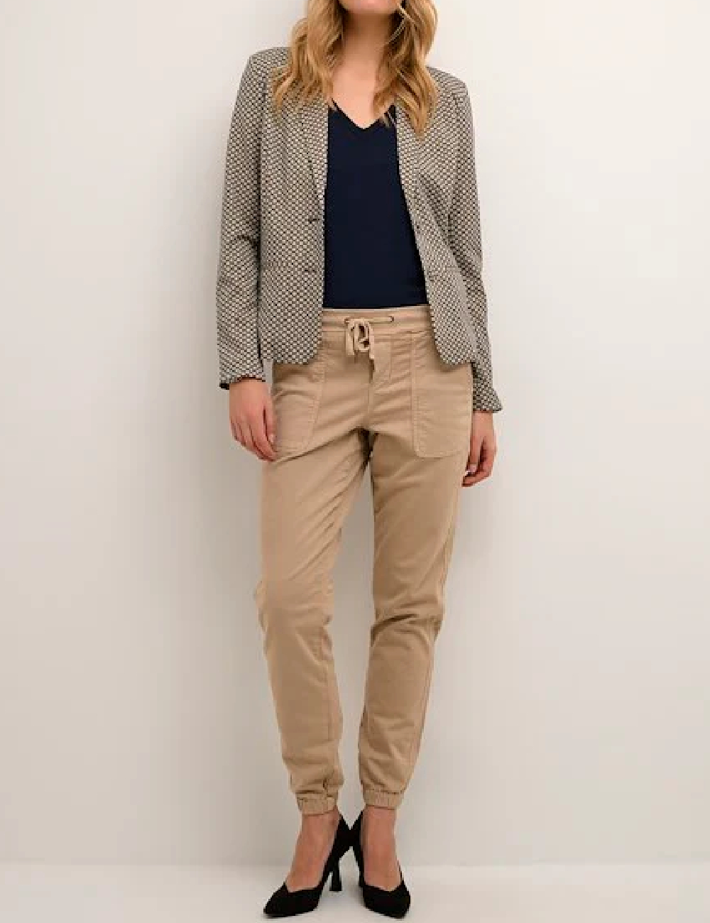 Pantaloni Cream, crem