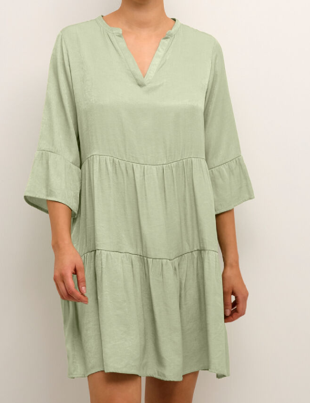 Rochie scurta Cream, verde