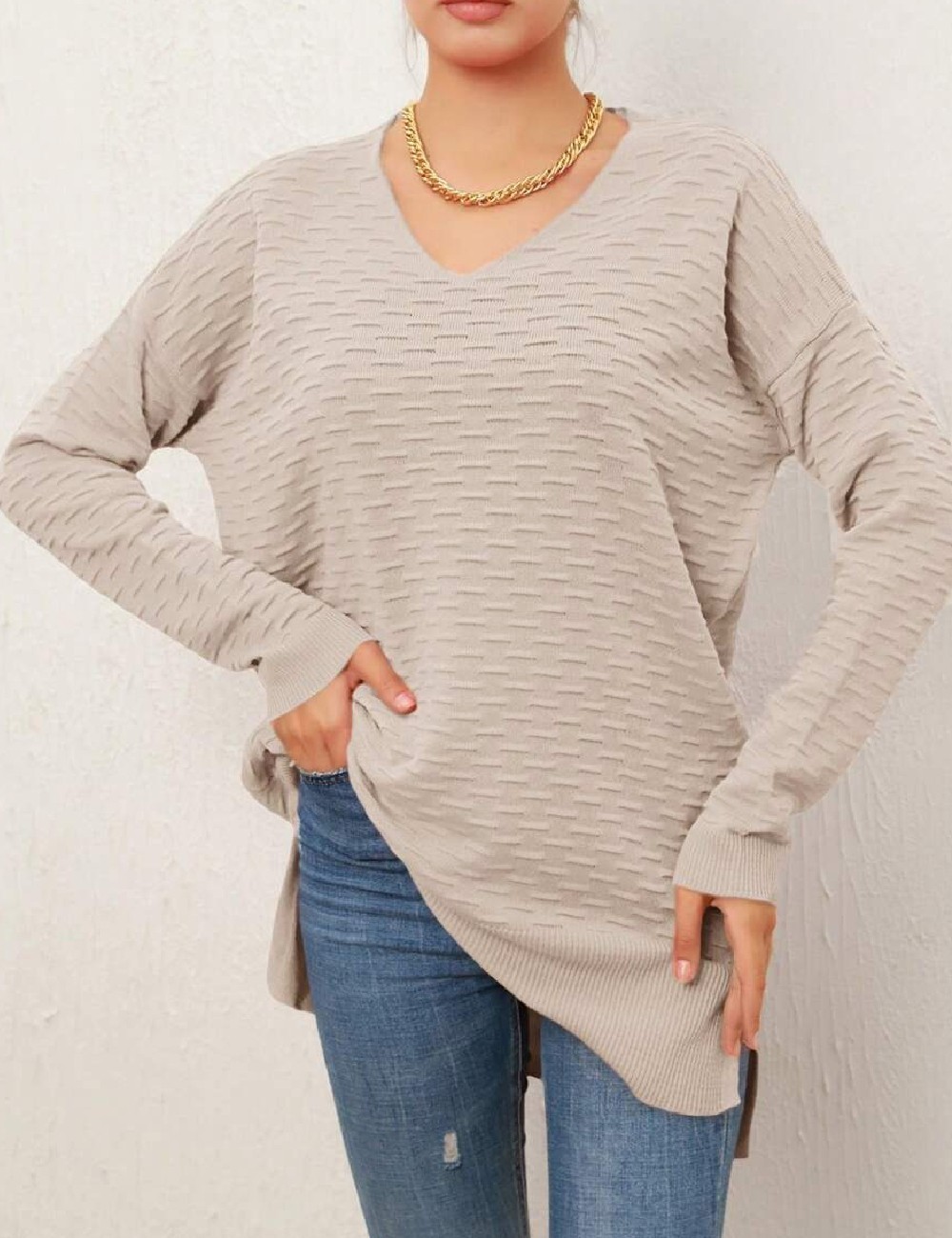 Bluza SHEIN, crem - 1 | YEO