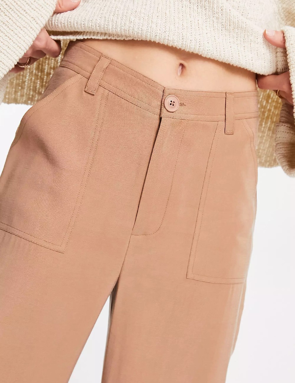 Pantaloni ASOS, maro - 1 | YEO