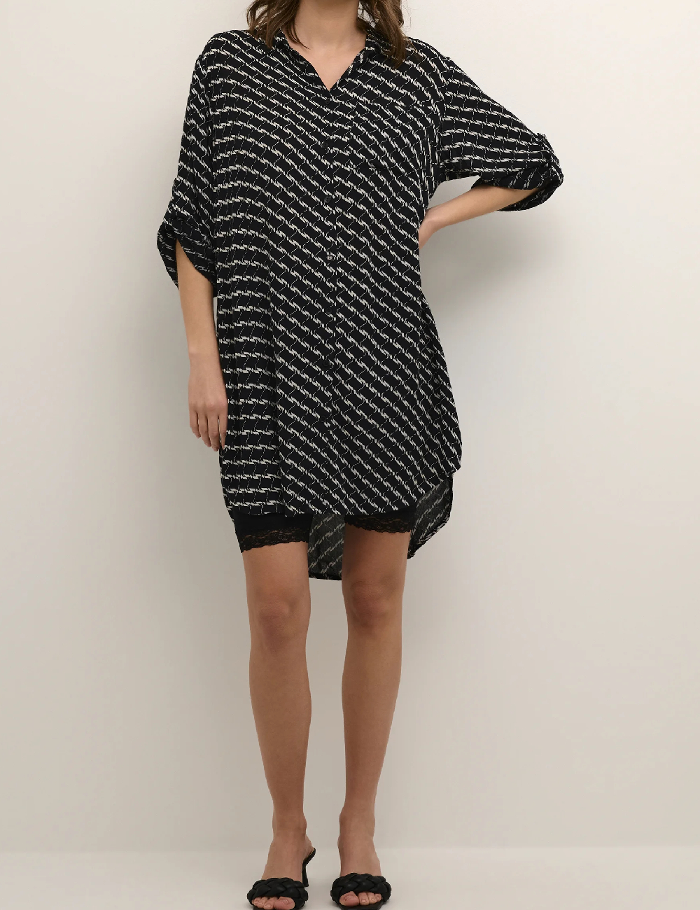 Rochie scurta Kaffe, negru