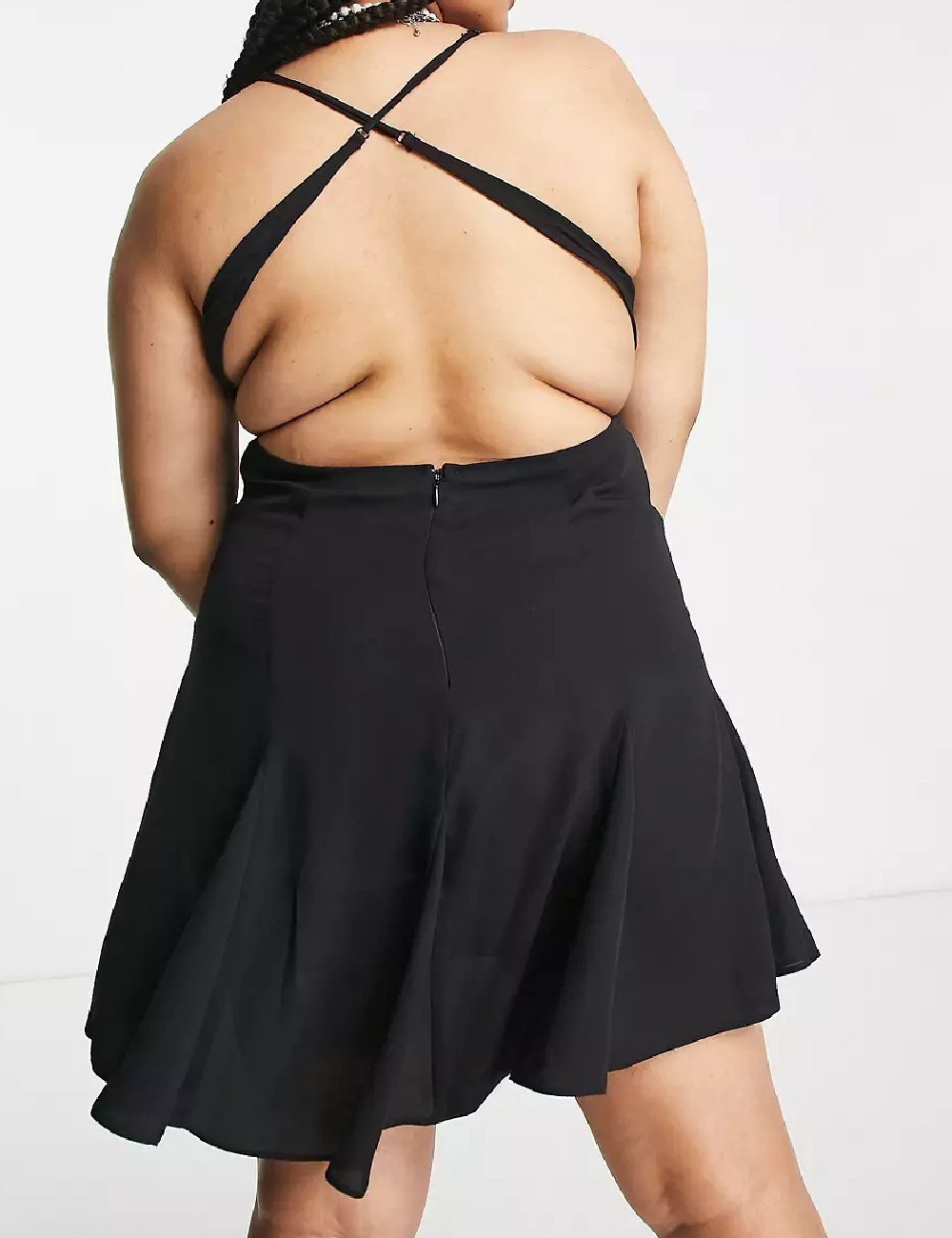 Rochie scurta ASOS Curve, negru - 1 | YEO