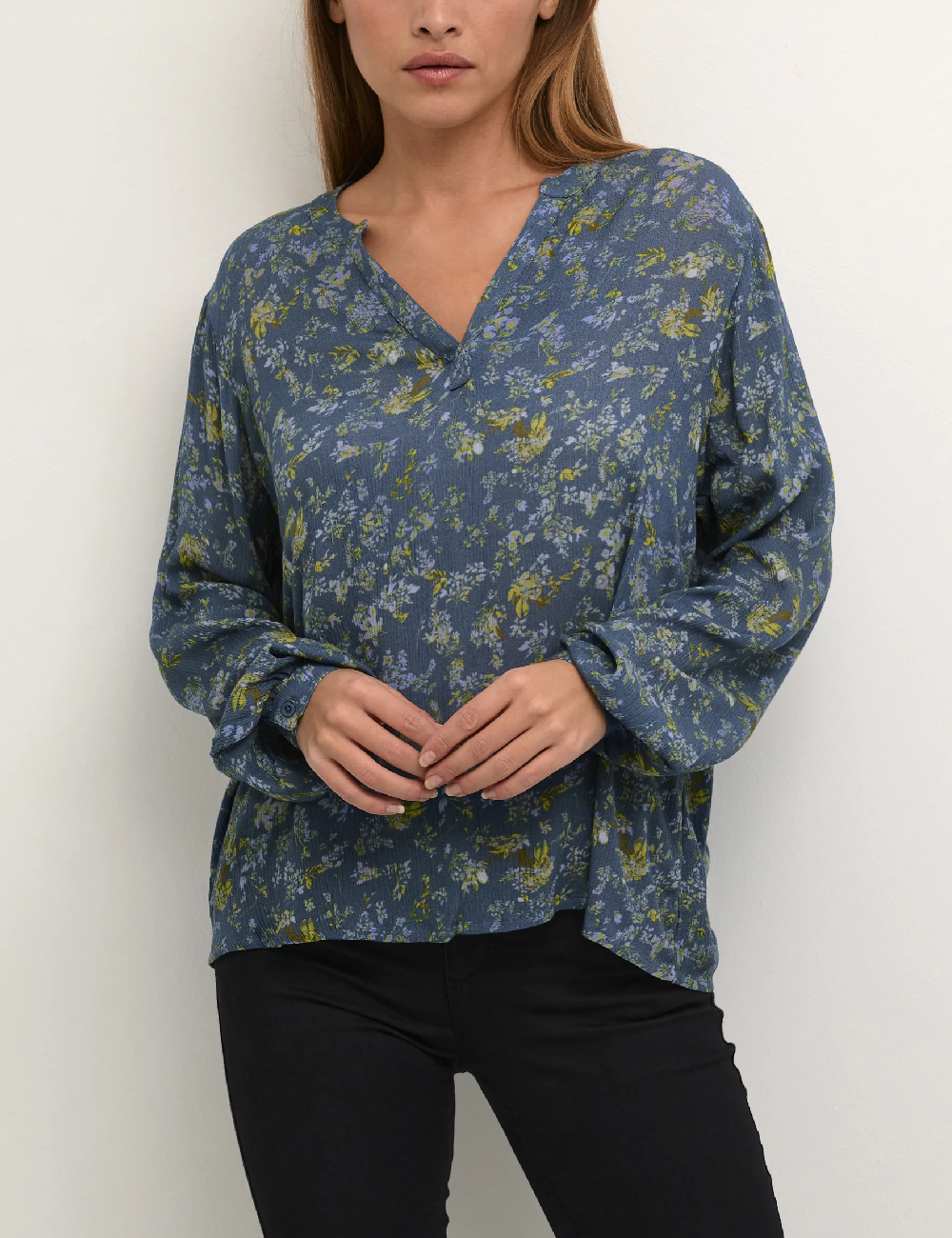 Bluza Kaffe, albastru