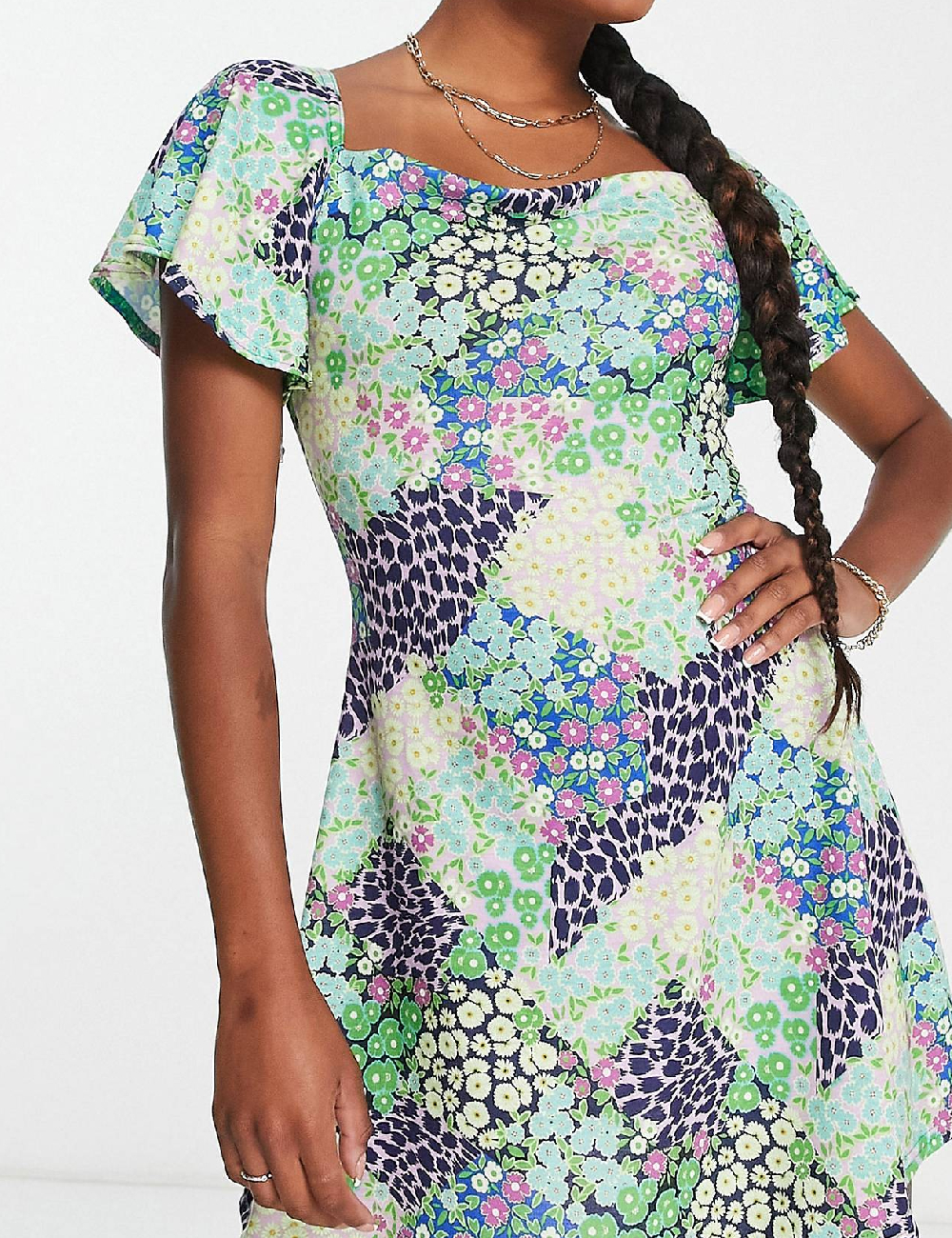 Rochie scurta ASOS, mix culori