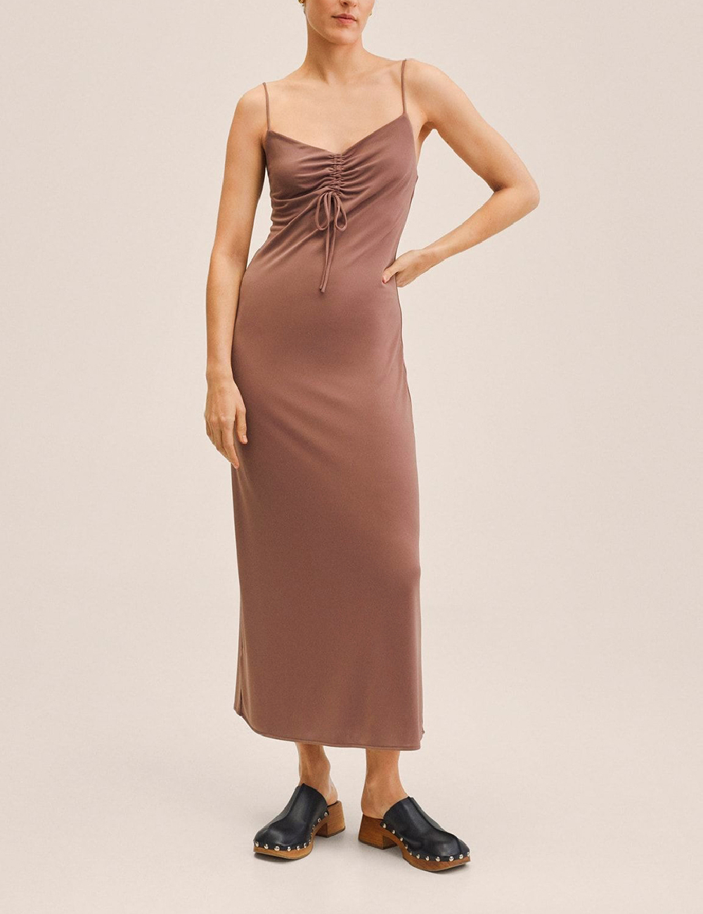 Rochie lunga Mango, maro
