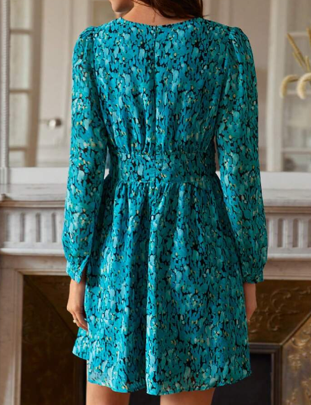 Rochie scurta SHEIN, albastru - 1 | YEO