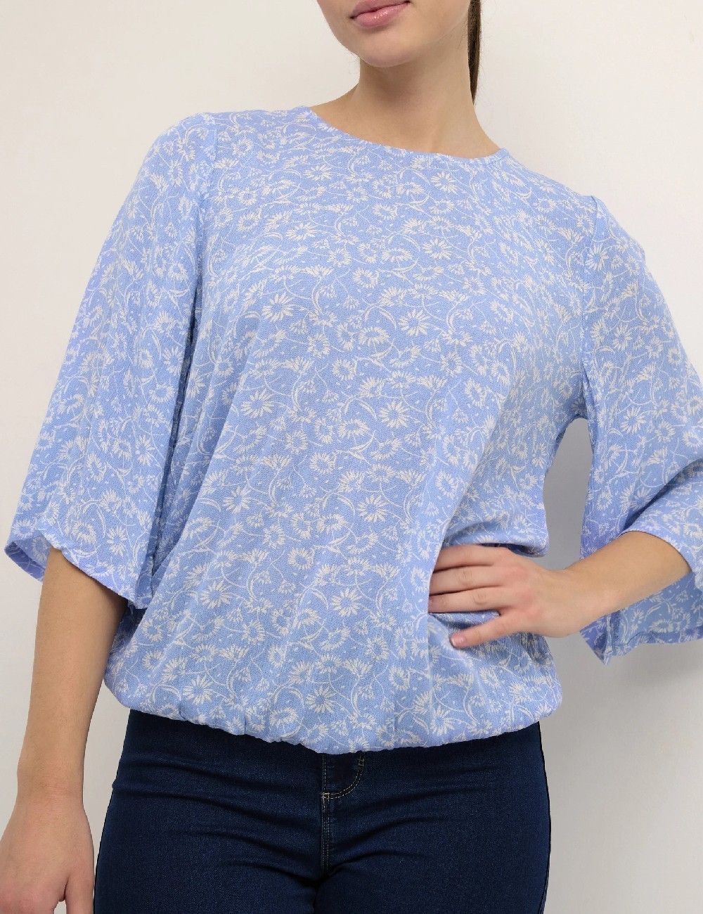 Bluza Kaffe, albastru - 1 | YEO