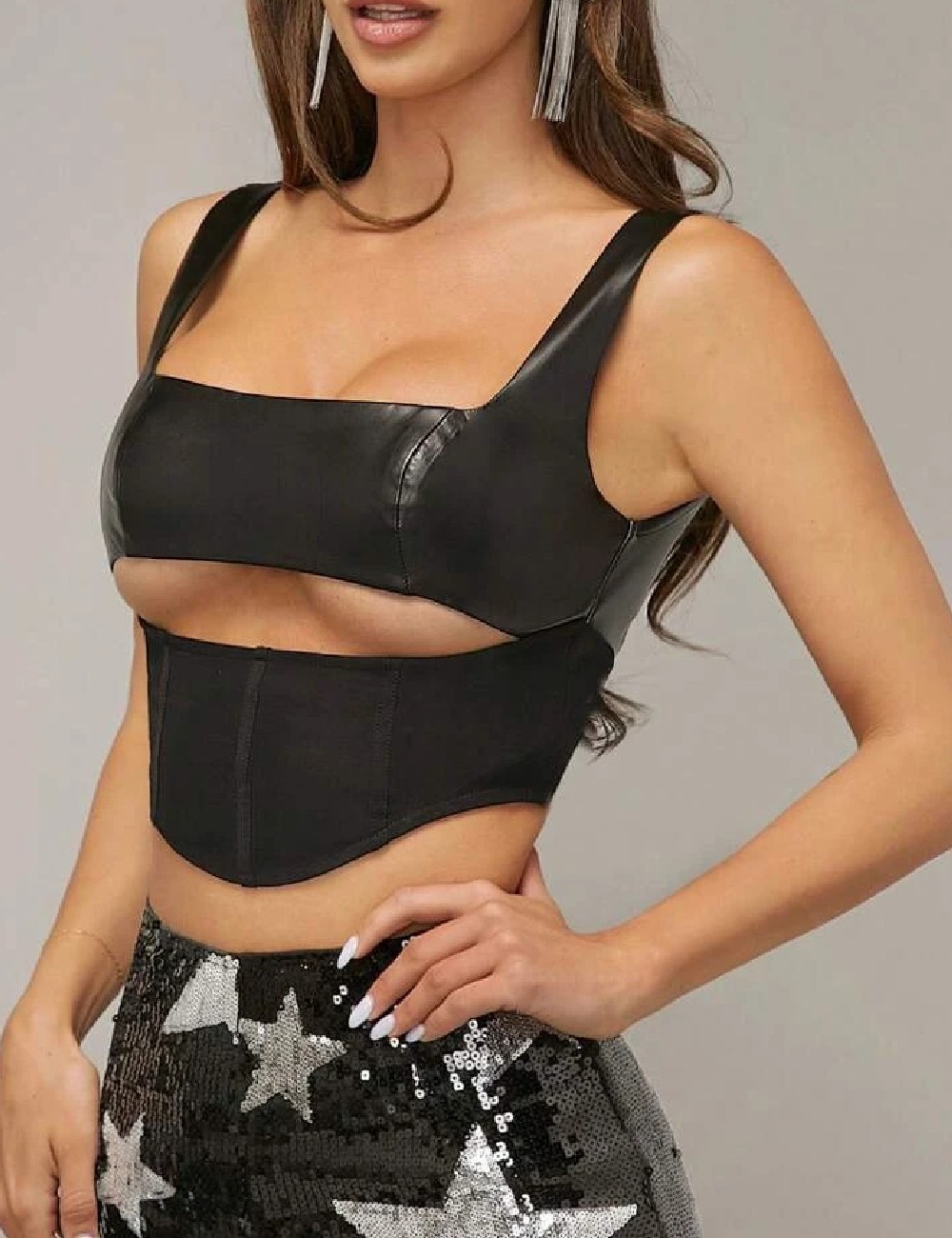 Top SHEIN, negru - 1 | YEO