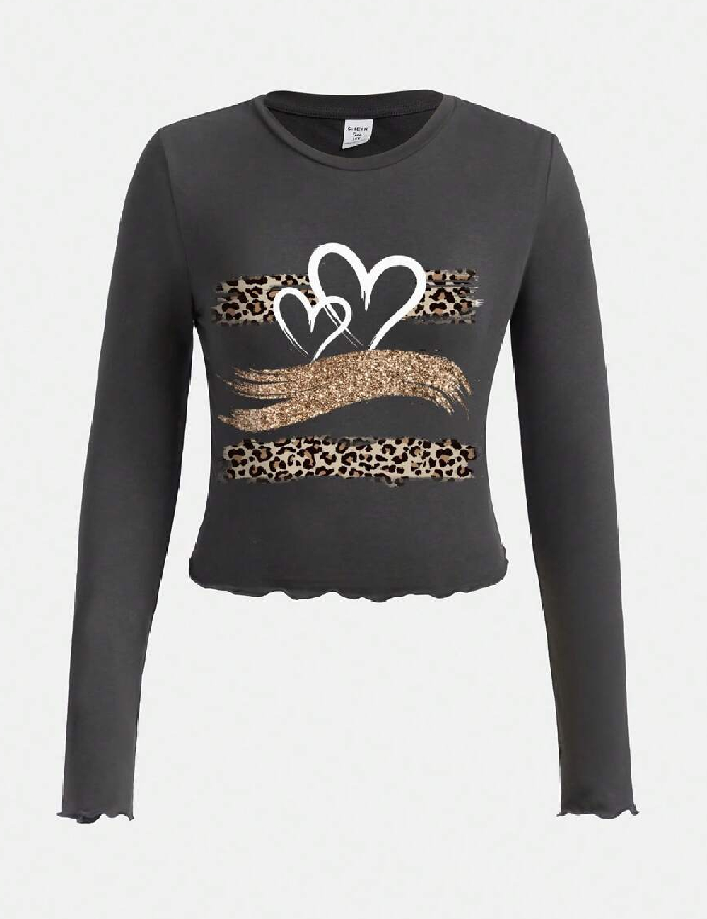 Top Shein Kids, gri