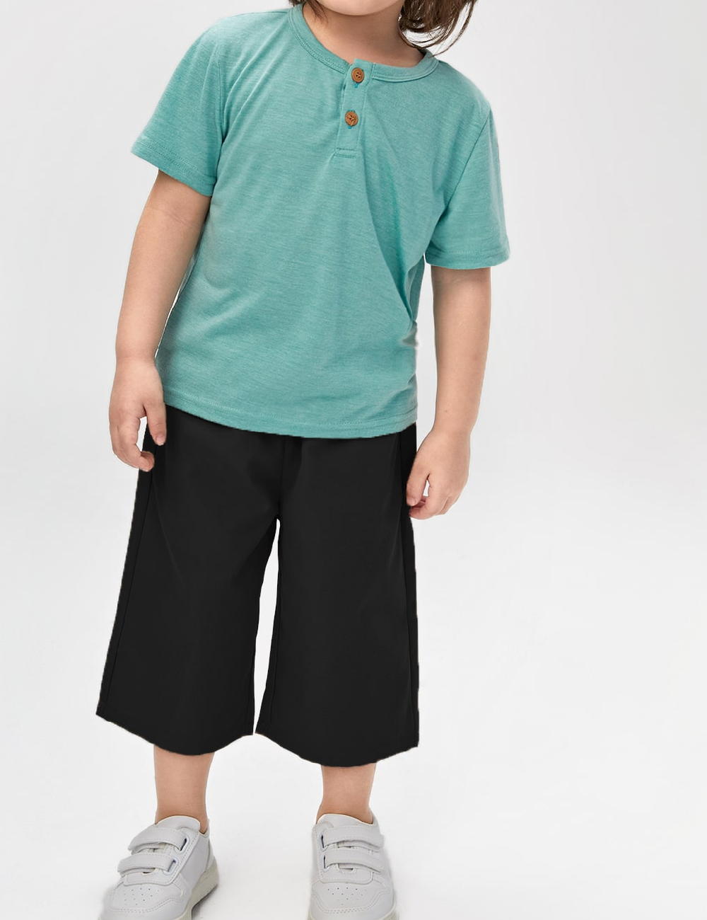 Pantaloni Shein Kids, negru