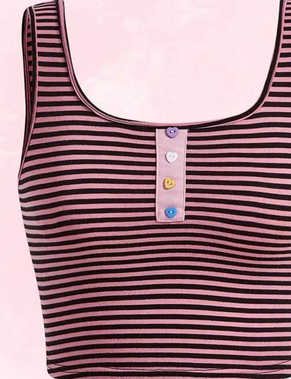 Top Romwe, roz/negru - 1 | YEO
