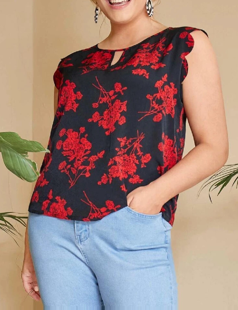 Bluza SHEIN CURVE, negru - 1 | YEO