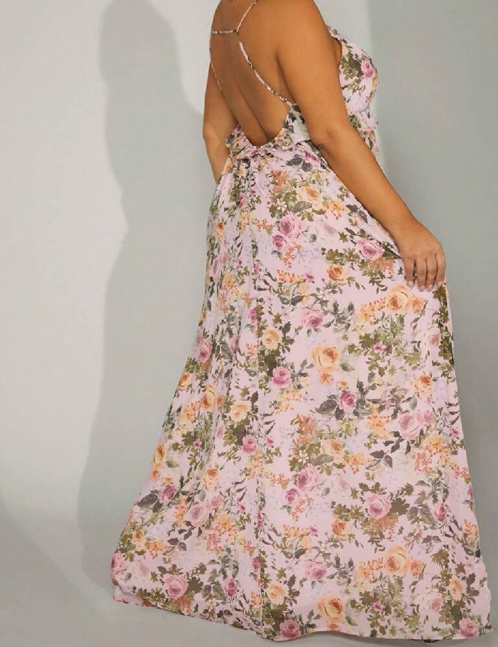 Rochie lunga SHEIN CURVE, floral print - 1 | YEO