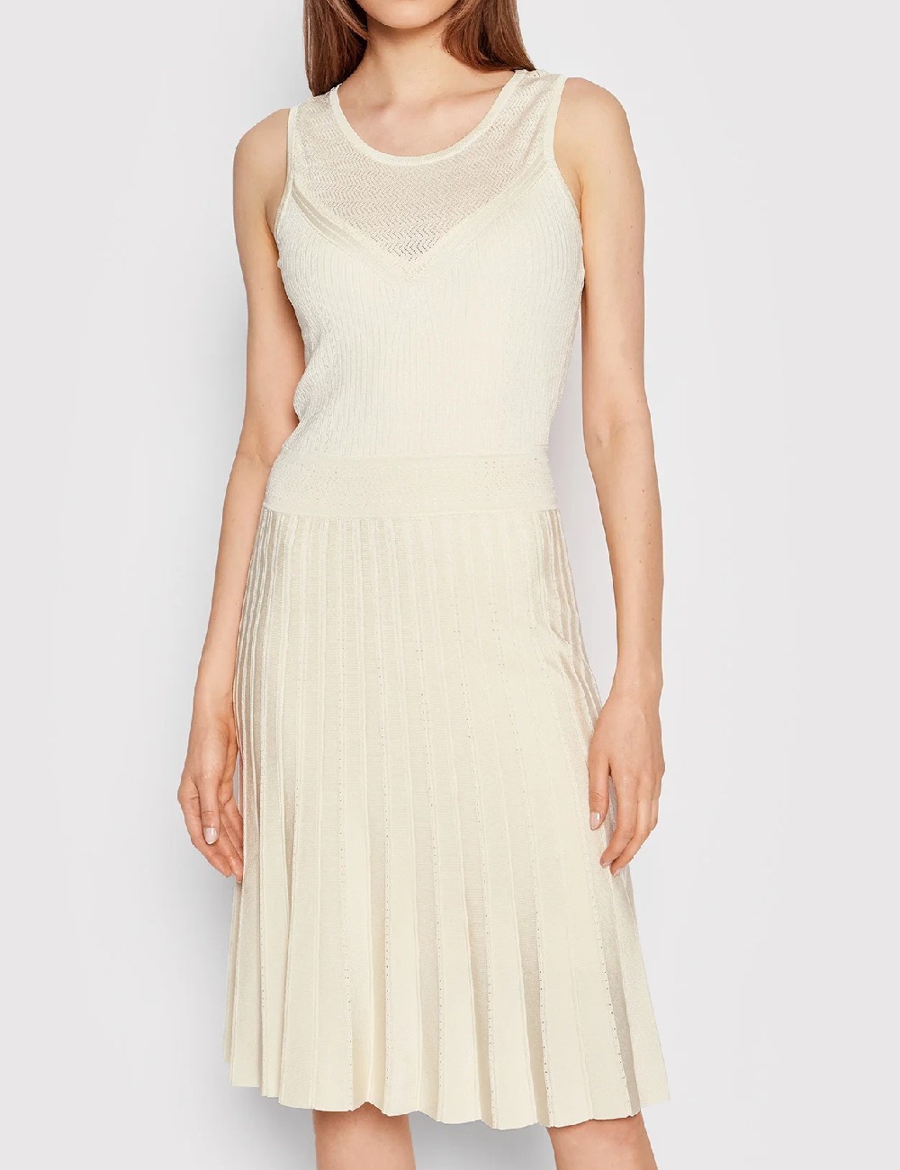 Rochie medie Marciano Guess, ecru - 1 | YEO