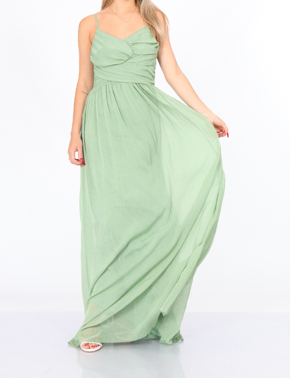 Rochie lunga SHEIN, verde