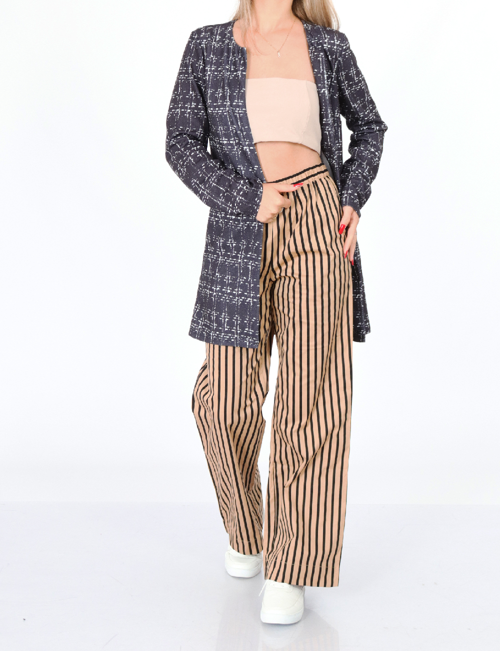 Cardigan emery rose, bleumarin