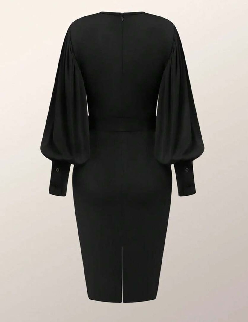 Rochie medie Ticosa, negru - 1 | YEO