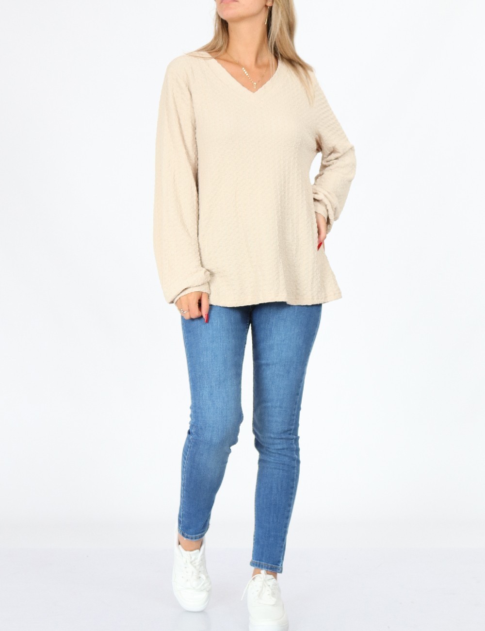 Bluza SHEIN, bej - 1 | YEO