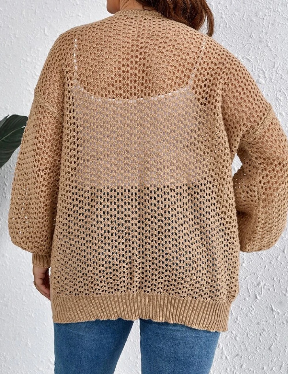 Cardigan SHEIN CURVE, maro - 1 | YEO