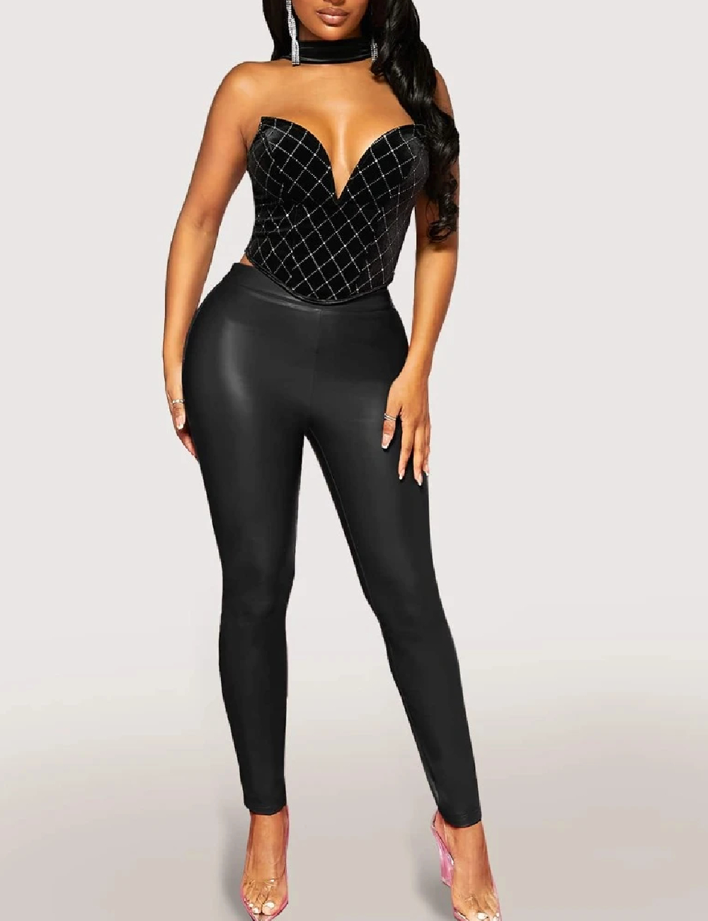 Pantaloni SHEIN, negru