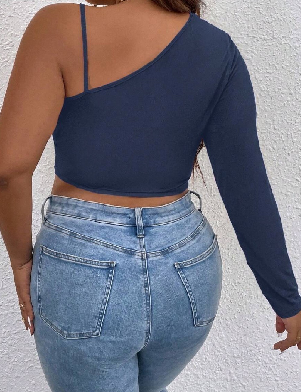 Top SHEIN CURVE, albastru - 1 | YEO