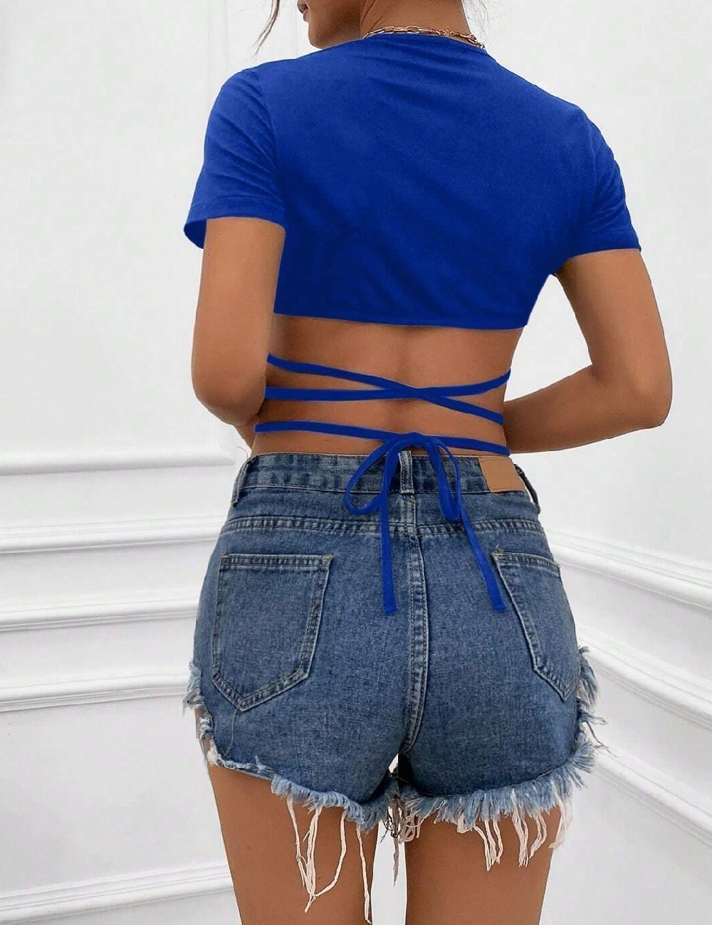 Top SHEIN, albastru - 1 | YEO