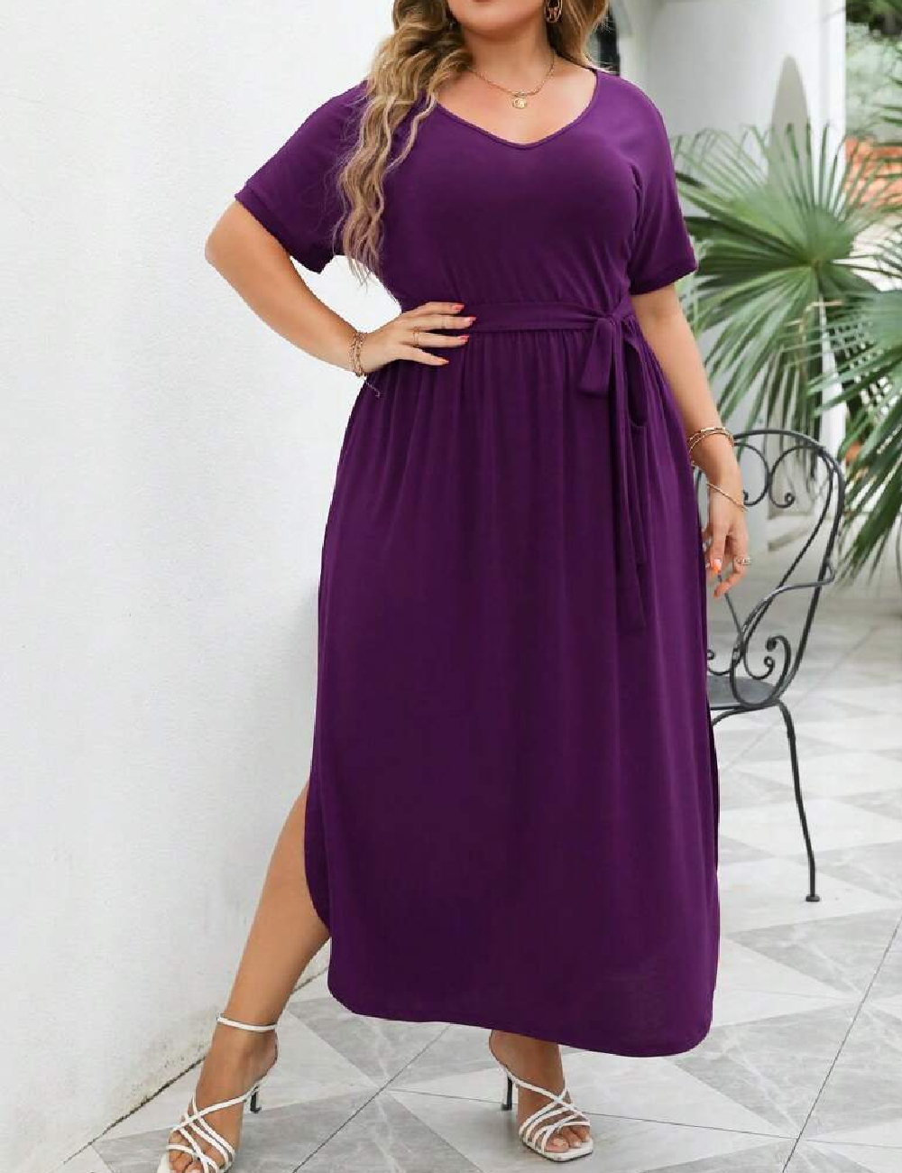 Rochie lunga SHEIN CURVE, mov