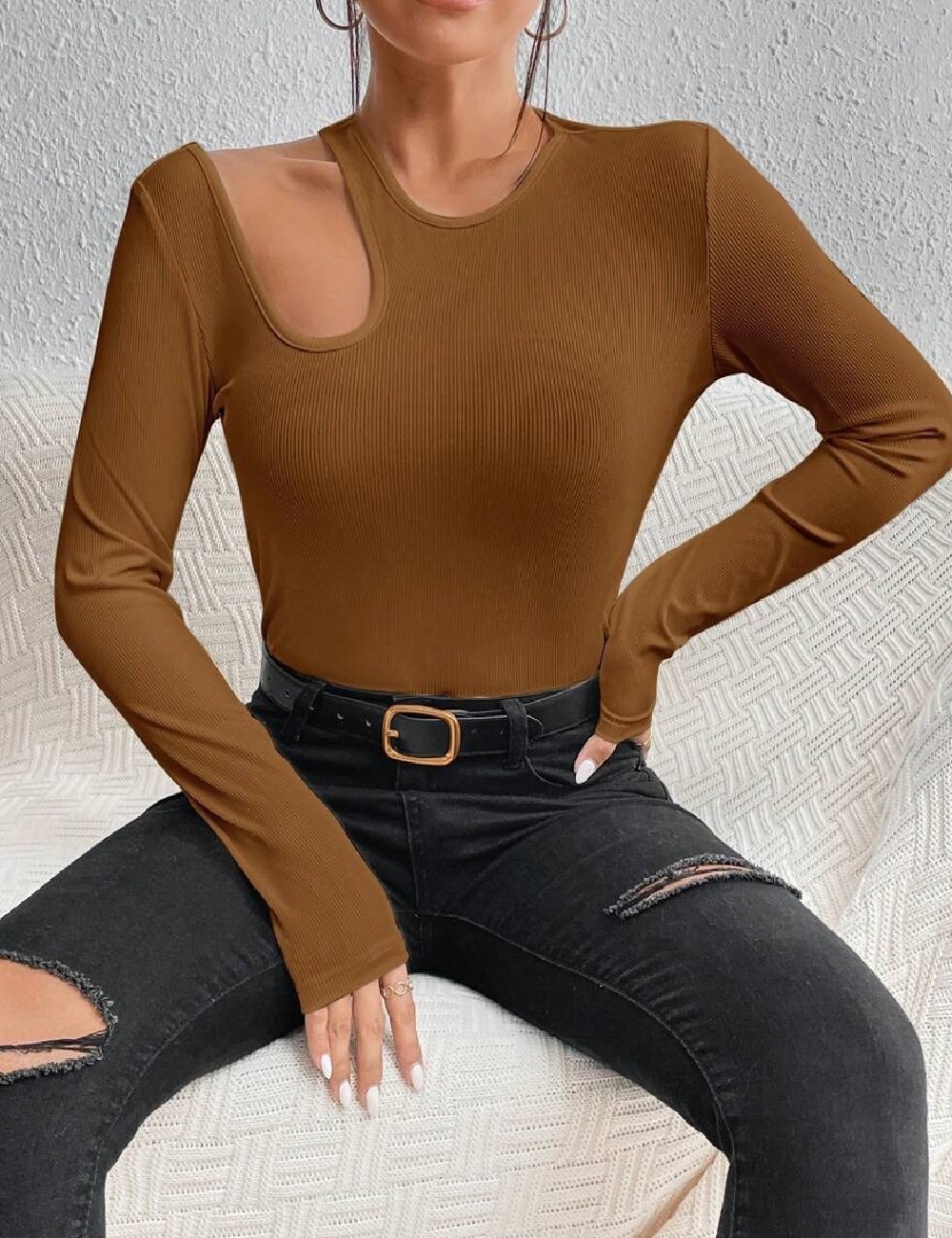 Bluza SHEIN, maro - 1 | YEO
