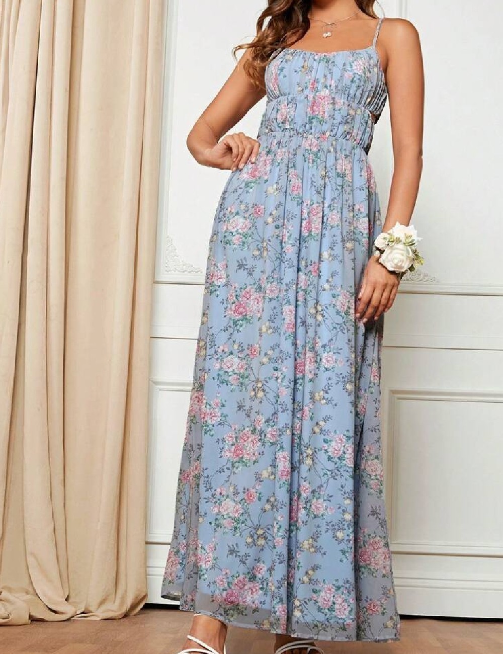 Rochie lunga SHEIN, albastru - 1 | YEO