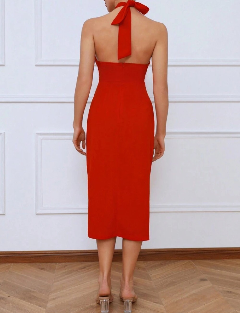Rochie medie SHEIN, rosu - 1 | YEO