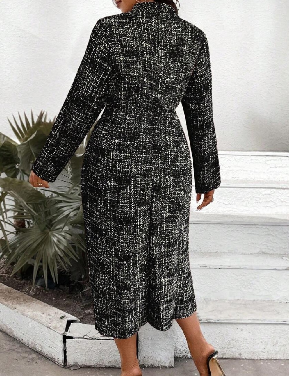 Rochie medie SHEIN CURVE, negru - 1 | YEO