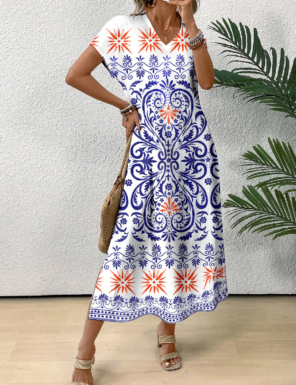 Rochie medie SHEIN, alb